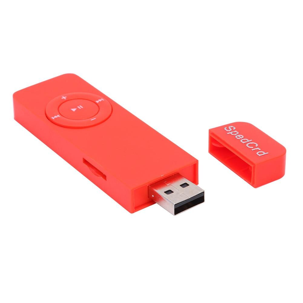 Portable Mini MP3 Player Walkman USB Flash MP3 Player Support 64GB TF Card Digital Music Players 8.5x 2.5x 0.9cm: Red