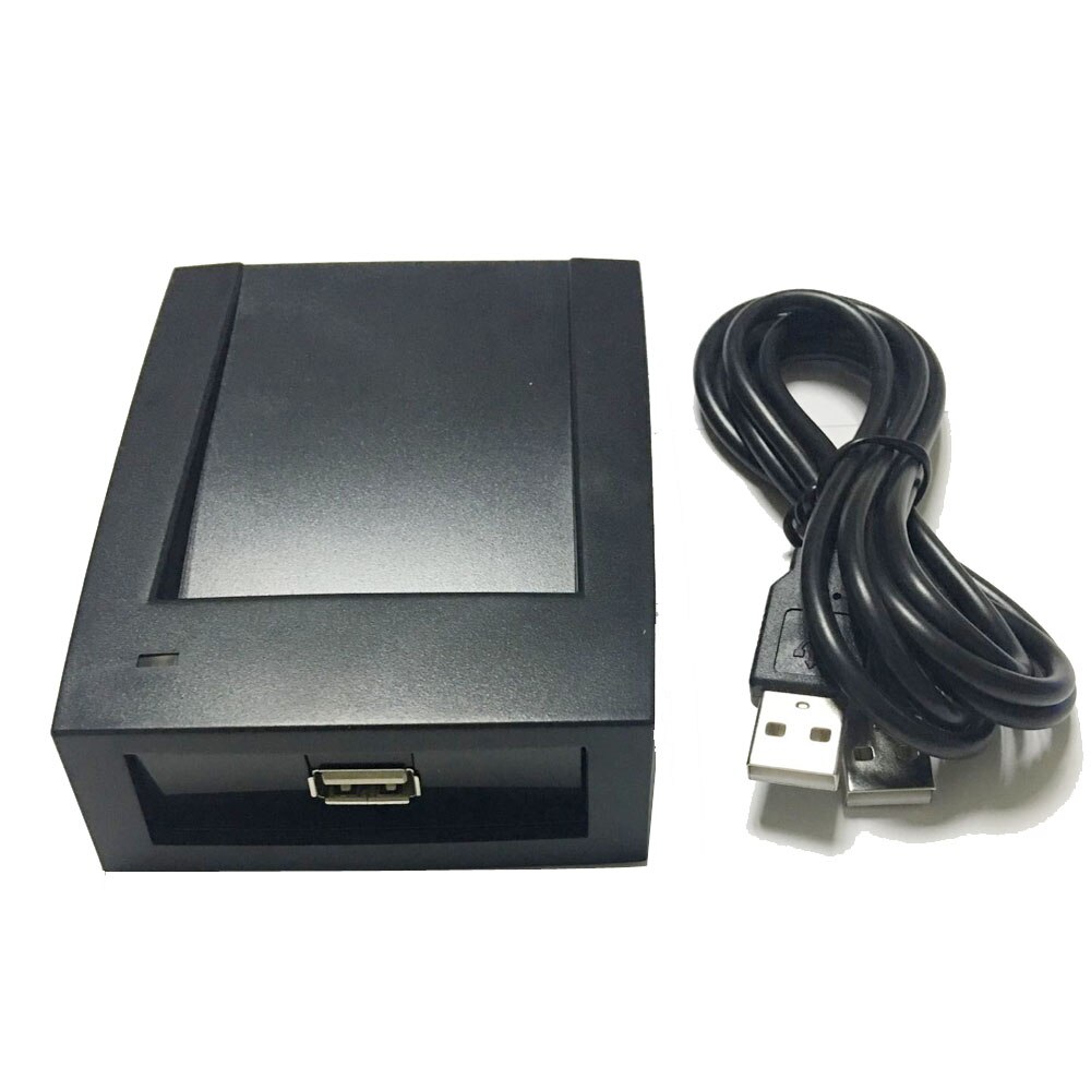 Rfid 13.56 mhz ic kortlæser skriver 2 i 1 desktop usb læser skriver til adgangskontrol