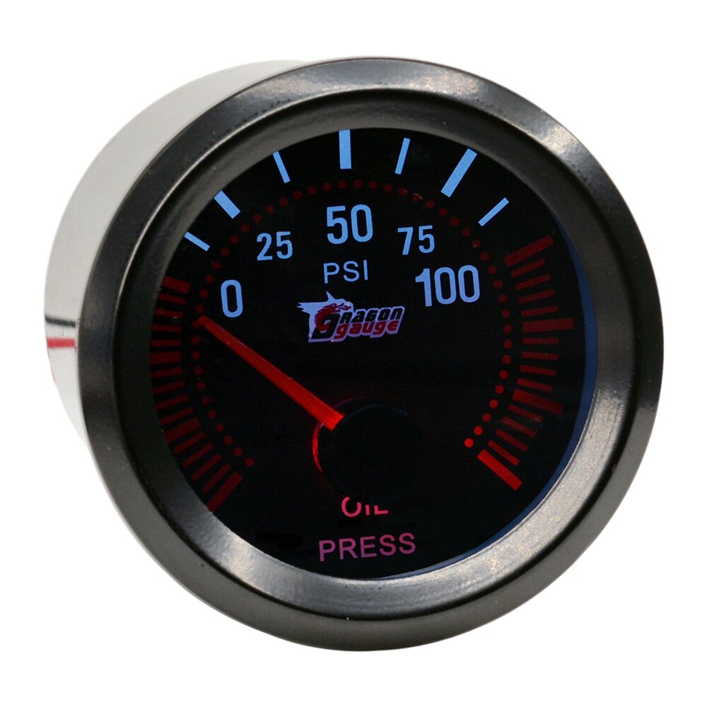 Dragong 52mm Auto Car Boost Trubin Vacuum Water Temp Oil Temperature Oil Pressure Volt Gauge Tachometer RPM Meter