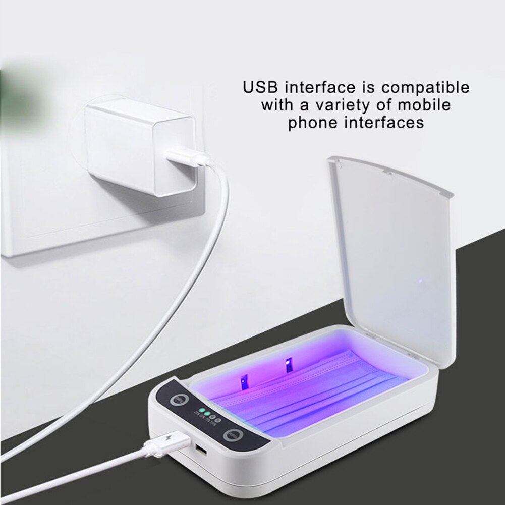 Uv Sterilisator Box Esterilizador Ultraviolet Ray Telefoon Facemask Desinfectie Kast Voor Sieraden Telefoon Sterilisator