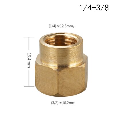 Messing Rohr Fitting Kupfer Schlauch Hex Kupplung Koppler Schnelle Connetor Innengewinde 1/8 &quot;1/4&quot; 3/8 &quot;1/2&quot; 3/4 &quot;BSP Für Wasser Kraftstoff Gas: KH02-03