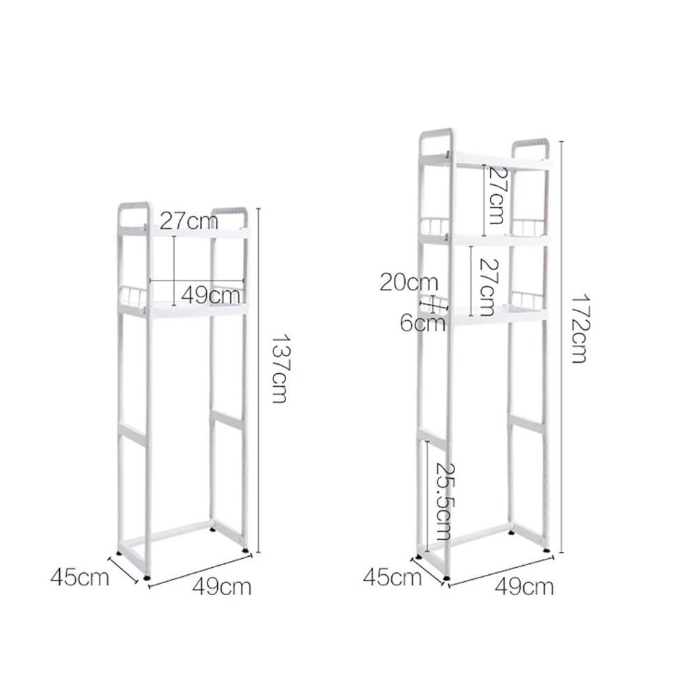 Multi Layers Plastic Toilet Storage Rack Holder Bathroom Corner Shelves Shampoo Holder Shower Shelf Rack Organizer
