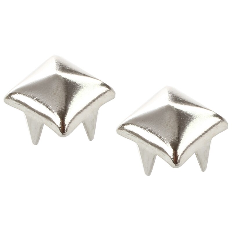 400 Stck Kupfer 6 Mm Silber Pyramide Nieten Pyramiden Nieten Dekoration