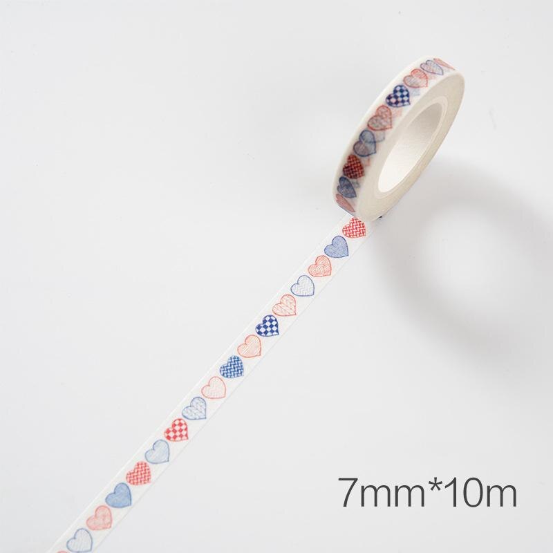 1pcs 10m*7mm Love And Leaves Scrapebooking Diy Sticker Decorative Masking Tape Paper Material Escolar Album Washi Tape: 2