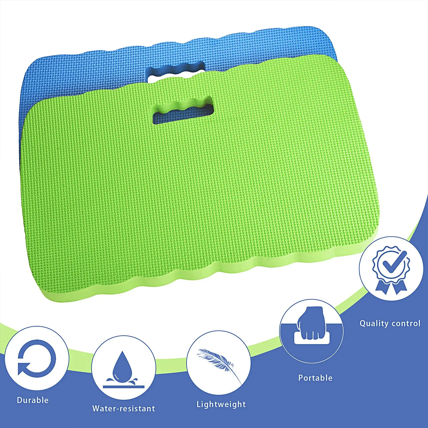 Extra Grote (XL) knielen Pad Knie Bescherming Tuin Bad Vloer Yoga Mat Baby Bad Baden Schoon Bid Oefening Blauw Groen