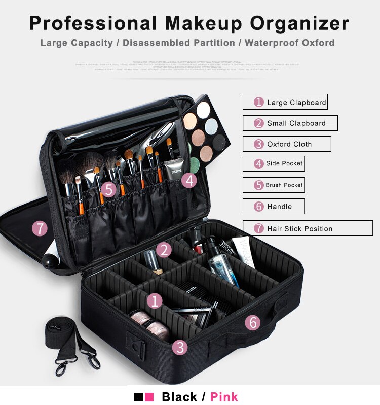 Make Up Bag Makeup Case Makeup Organizer Bolso Mujer Cosmetic Case Large Capacity Storage Bag