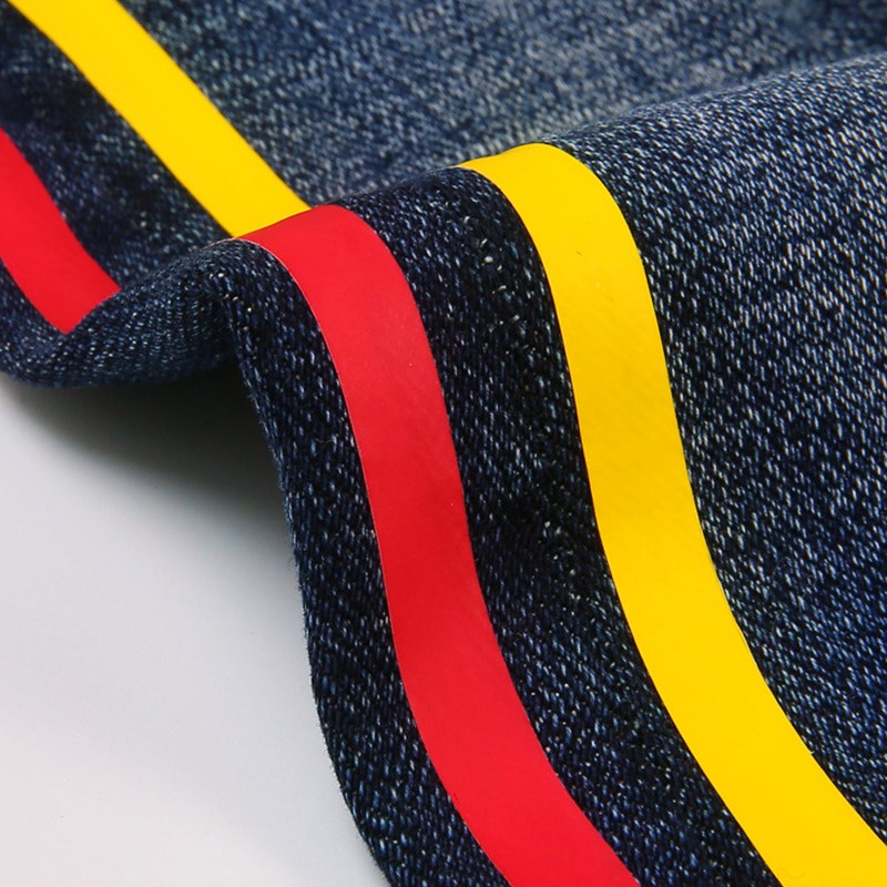 Kids pants big boys casual jeans autumn children clothes boy denim blue color kids pencil trousers child hole leggings