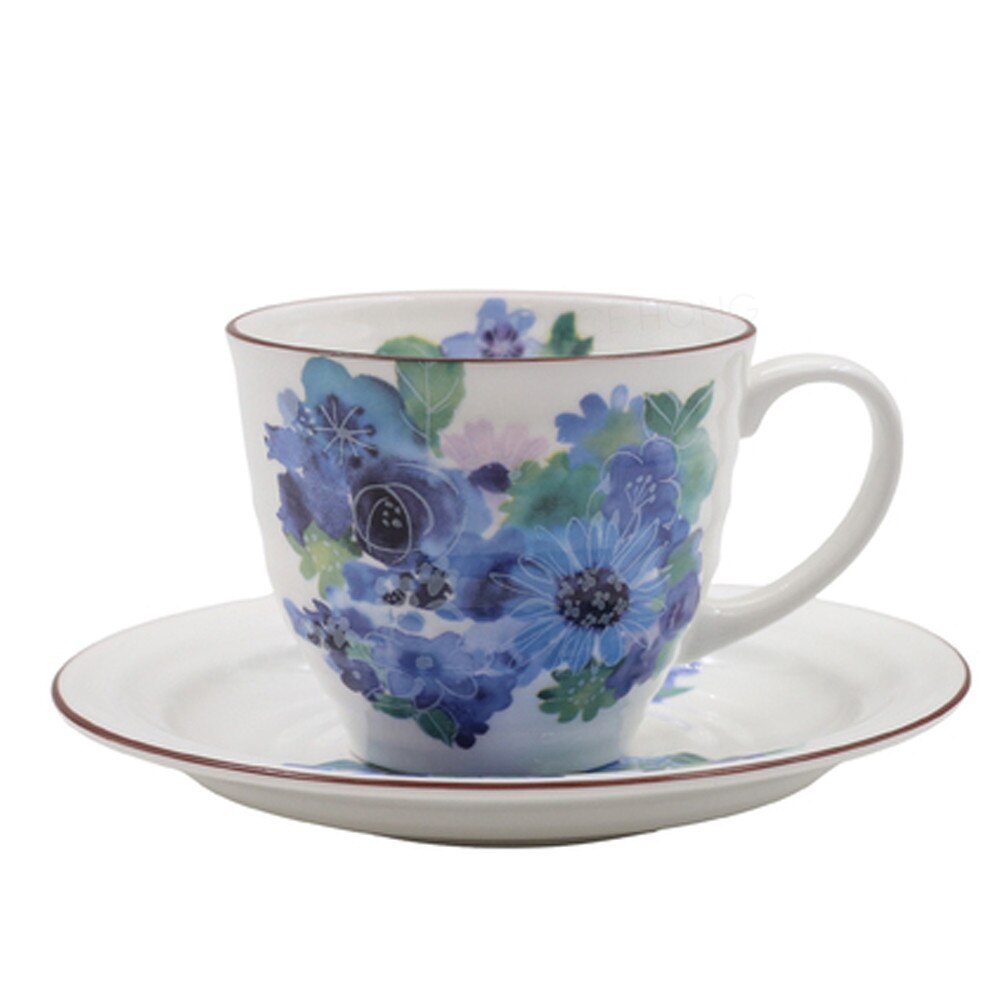 Porcelain Teacup and Saucer Set Ceramic Coffee Cup Set, Coffee Mug Set,