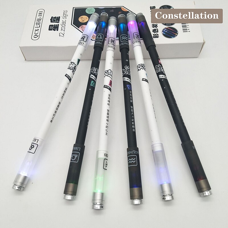 ADSPINZOR Stylo rotatif – Noir et bleu dégradé champ, stylo rotatif pour débutant, stylo de tours de jeu, stylo de tour lisse, idéal pour apprendre à
