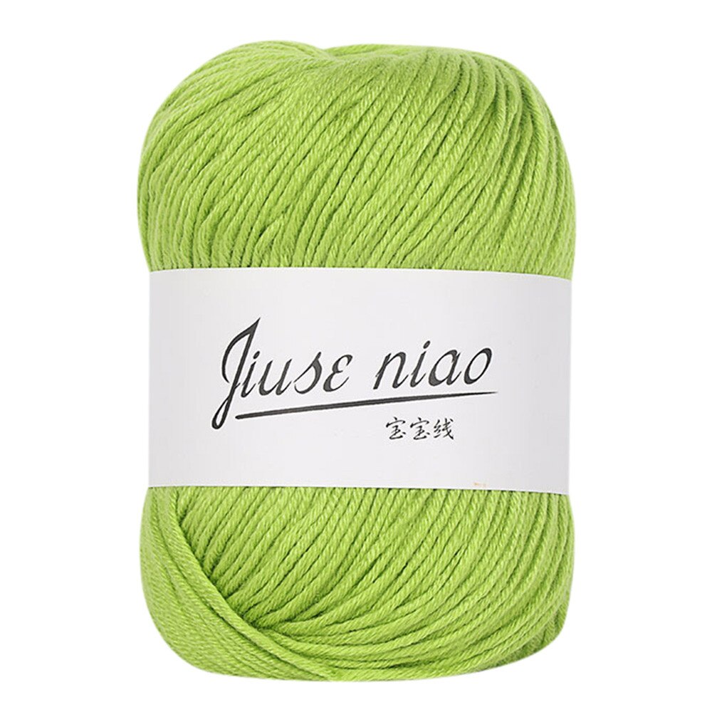 1PCcolorful hand-knit baby milk cotton yarn ball winter cold scarf knitted woolen yarn home sweater skin-friendly cashmere yarn: I