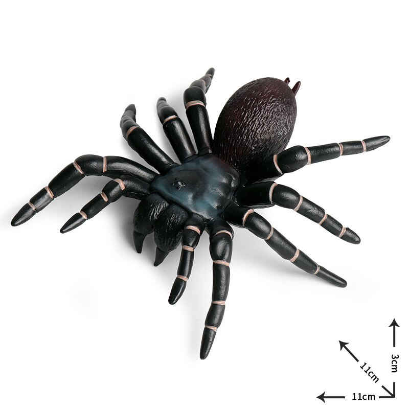 Halloween Simulation Plastic Horror Black Spider Model Joking Tricky Birthday Toys DIY Decoration Party Ornaments Props