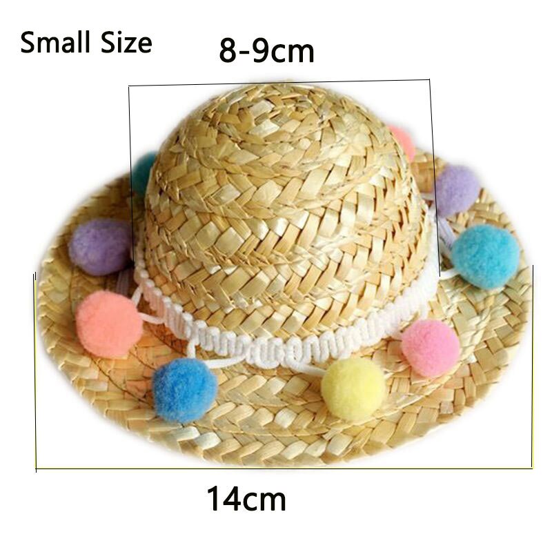 Strooien Hoed Hond Cap Voor Hond Hoeden Voor Katten Hundehut Mexicaanse Hoed Puppy Benodigdheden Hawaii Stijl Huisdier Accessoires Mode Katten caps