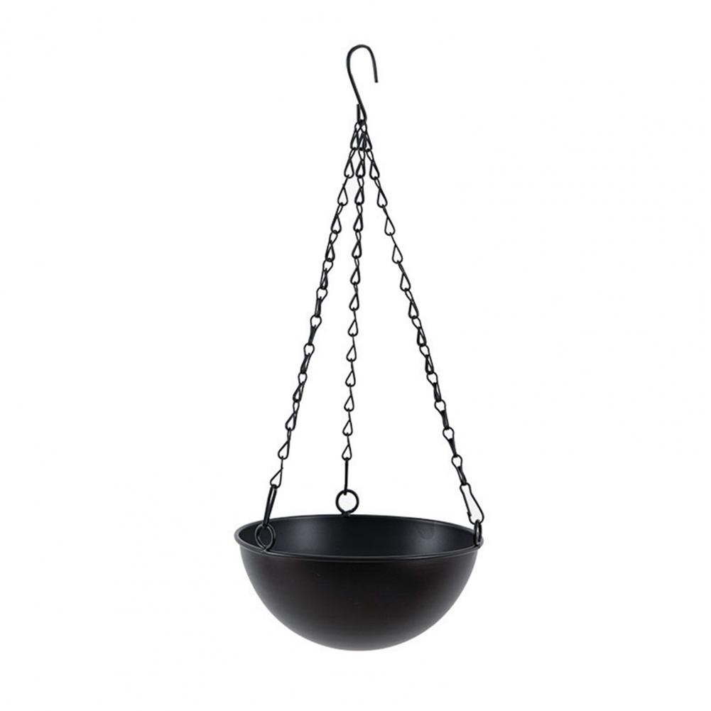 Succulent Hanging Planter  Sturdy Iron Detachable Chain Flower Hanging Pot for Garden : E