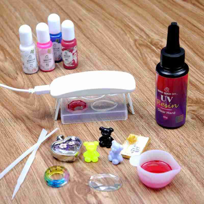 DIY Hard Jewelry Making UV Glue Rubber Thin Transparent Model Craft Resin Dipping UV Accessories Epoxy L1Y6