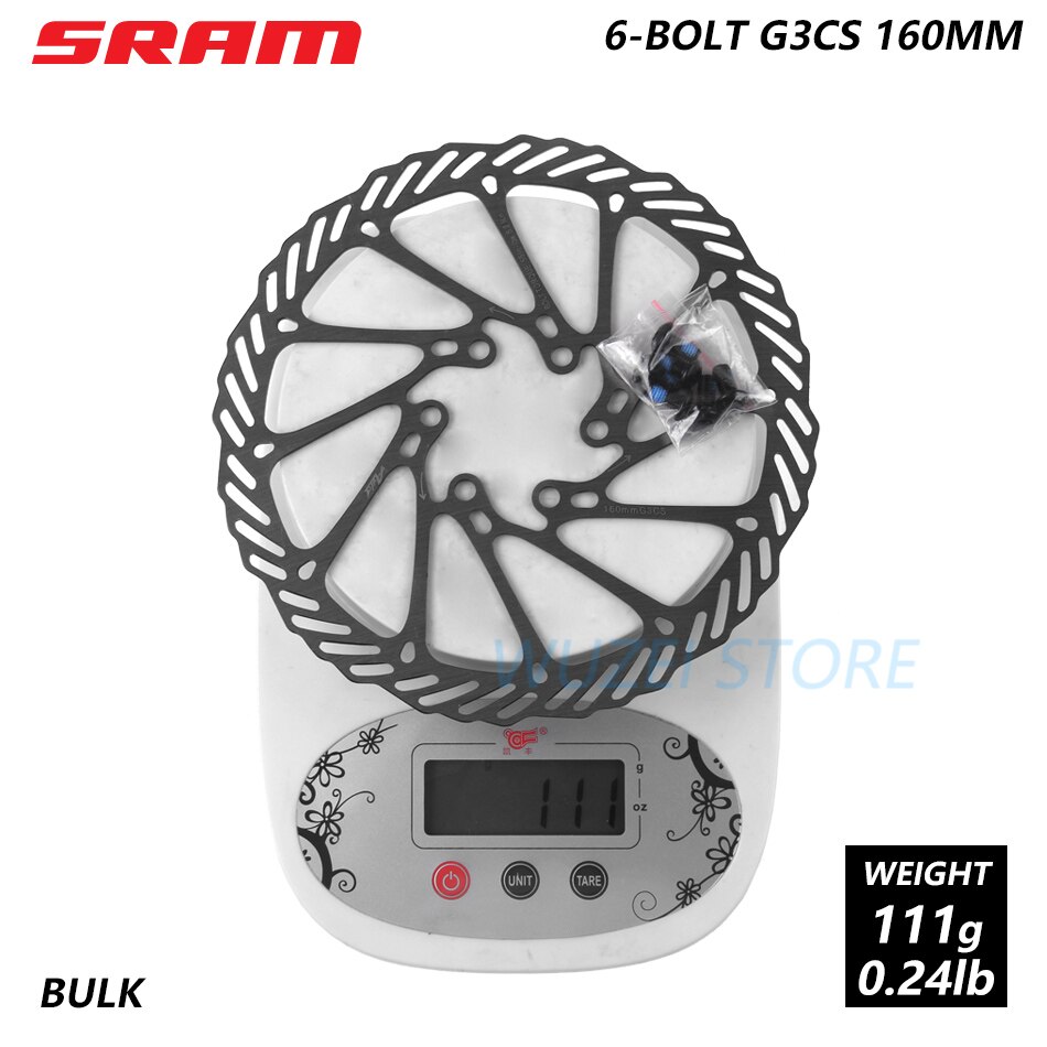 SRAM AVID-disco de freno central G3, 160/180/203mm, HS1, 6 tornillos, rotor, CNTRLN XR, rotores de disco de bloqueo central, 1 unidad: G3 160mm No box