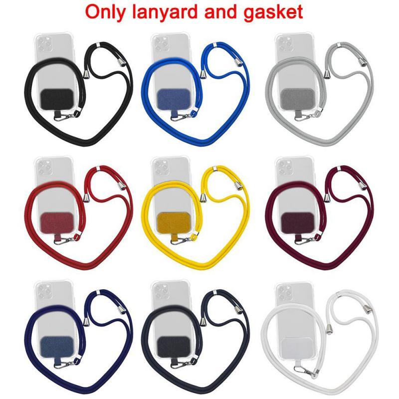 Universal Phone Lanyard Adjustable Mobile Phone Strap Patch Security Tether Phone Lanyard Anti-lost Anti-fall Neck Strap Lanyard