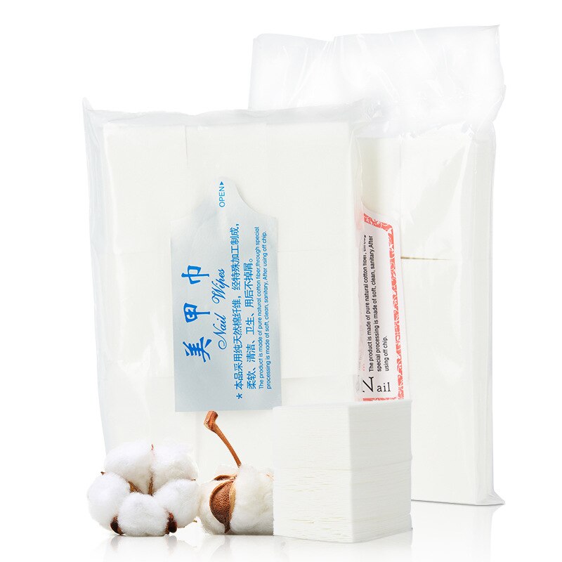 Toallita de algodón para quitar esmalte de uñas en Gel, toallita para uñas, sin pelusa, gruesa, colorida, algodón de limpieza, 630 Uds.: 600pcs white