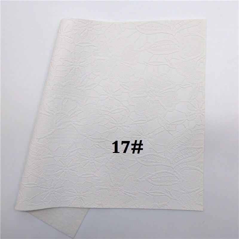 Glitterwishcome 21X29CM A4 Size Vinyl Voor Bows Iriserende Reliëf Bloemen Leer Stof Kunstleer Lakens voor Bows, GM604A: 17