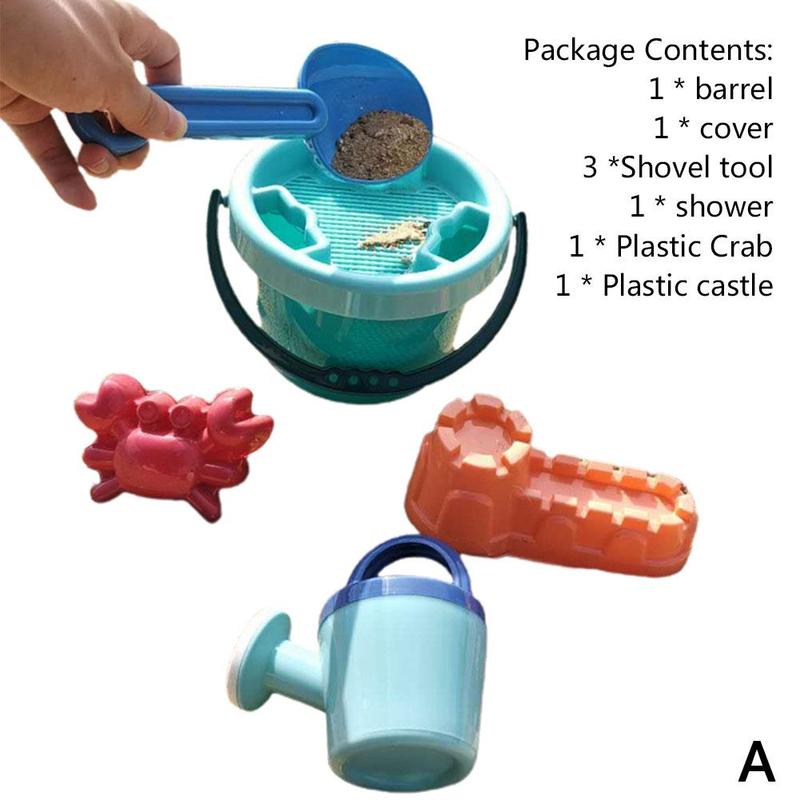 8 Stks/set Strand Speelgoed Kinderen Set Baby Zand Spelen Emmer Baggeren Tool Set Speelgoed Shovelsnow Schop O0G0: A