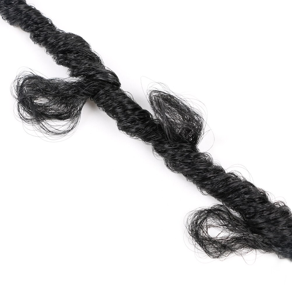 Giuliahair Synthetic Butterfly Faux Locs Crochet Braids Hair Extensions 20 Strands/pack 14inch Natural Black Braiding Hair