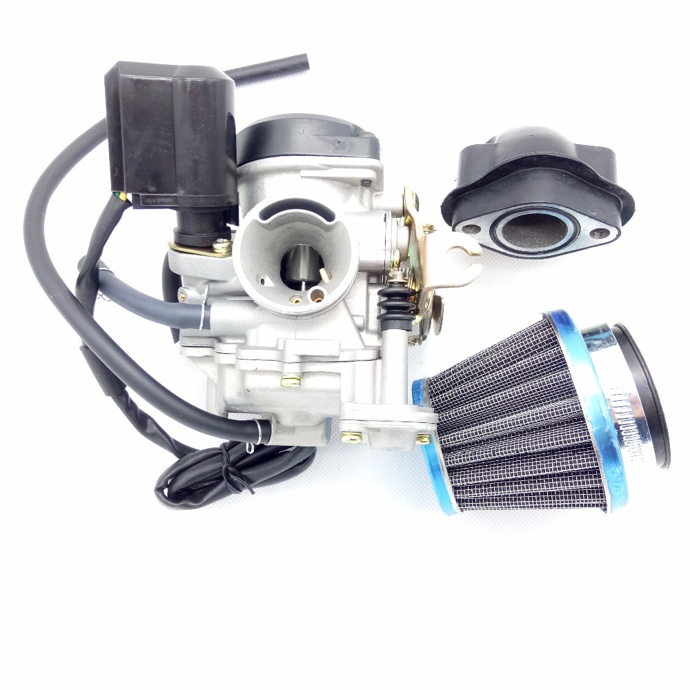 Carburateur Met Intake & Luchtfilter Voor GY6 50CC 139QMB 139QMA Scooter Jonway 50cc 18Mm PD18