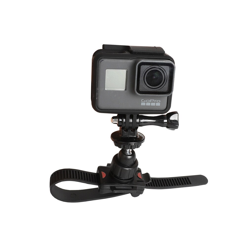 Verstelbare Fiets Riem Mount Houder Voor Gopro Hero 8 7 6 5 4 3 + 3 Zwarte Clip Beugel Klem roll Bar Zip Mount Voor Xaomi Yi 4K