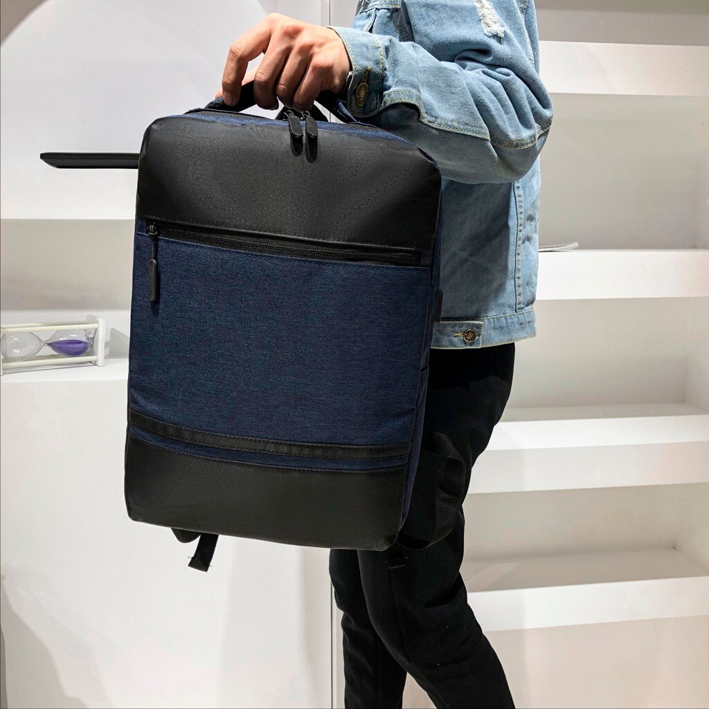 Aelicy 1 Pc Stijlvolle Vrouwen Mannen Schouder Canvas Draagbare Grote Rugzak Mannen Mannelijke Canvas Rugzak Grijs Casual Rugzakken 113