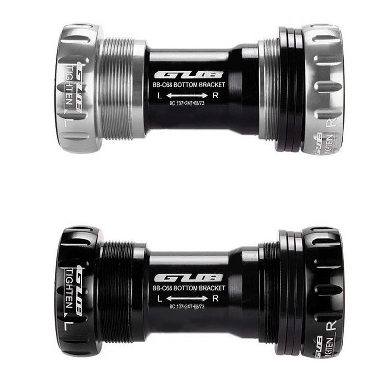 C-68 Bearing Bottom Bracket Screw Central Bicycle Axis MTB BB51 Steel Threaded Center Shaft Road Bike Bottom Bracket Waterproof
