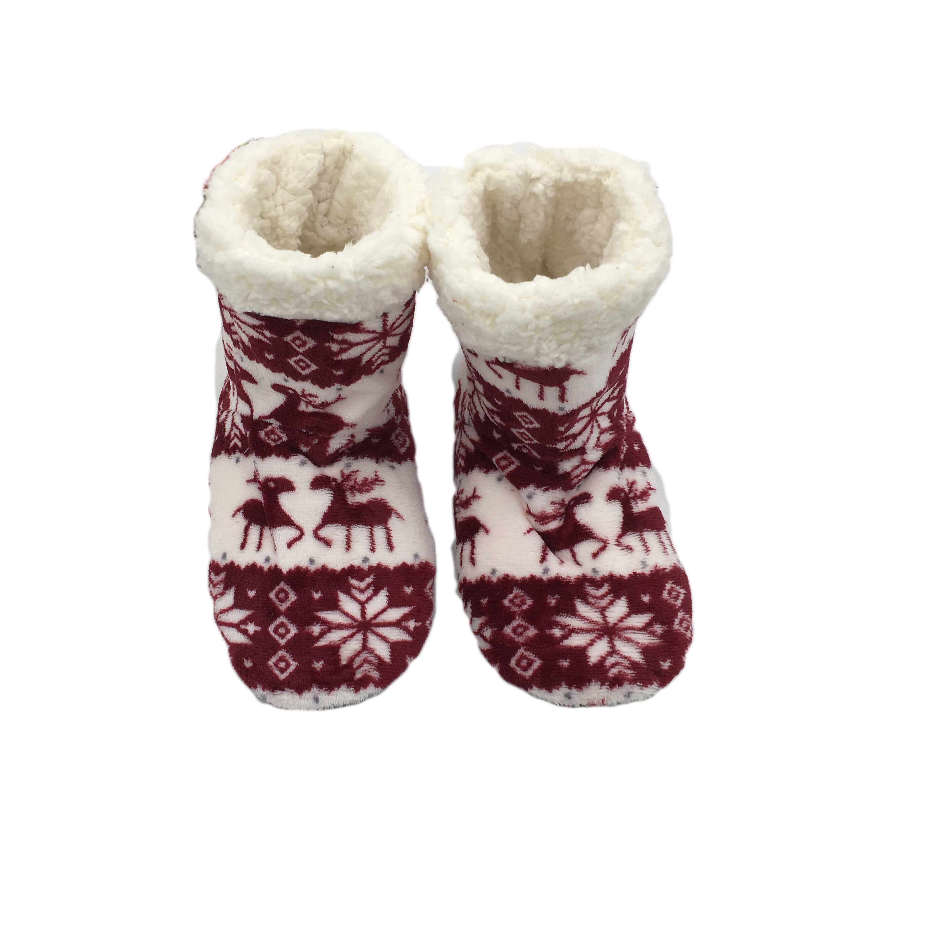 Crianças de pelúcia botas quentes meninas indoor não deslizamento piso sapatos sólidos botas de tornozelo quente para crianças: 2 / 32