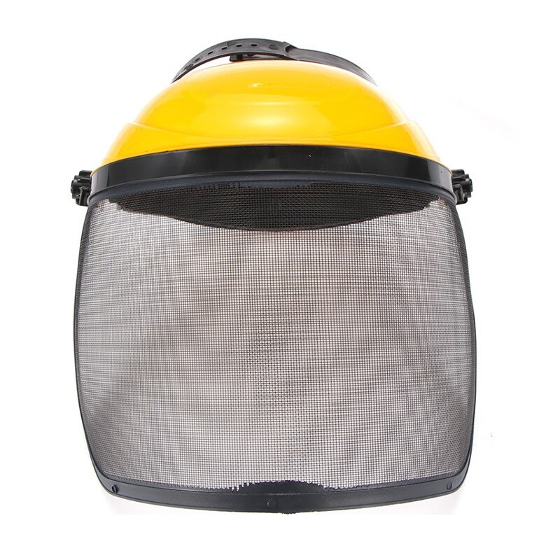 Garden Grass Trimmer Safety Helmet Hat with Full Face Mesh Visor for Logging Brush Cutter Forestry Protection