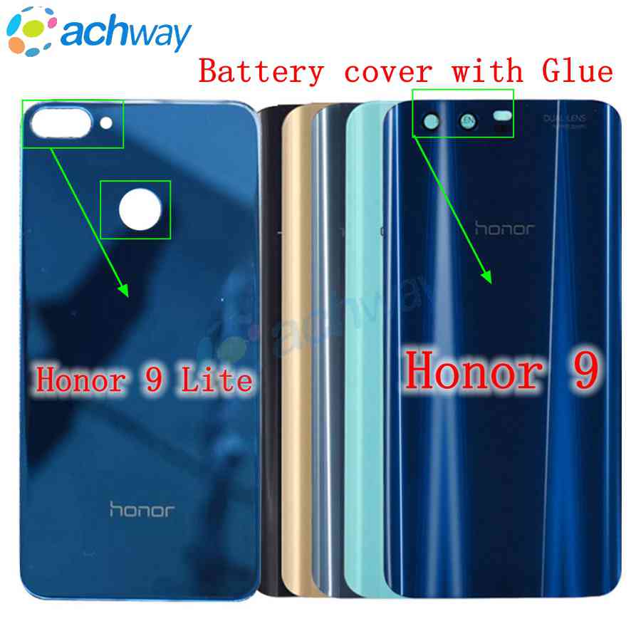 Huawei Honor 9 couvercle de batterie porte arrière Huawei Honor 9 Lite batterie porte pièces de rechange Honor9 Lite coque arrière avec colle