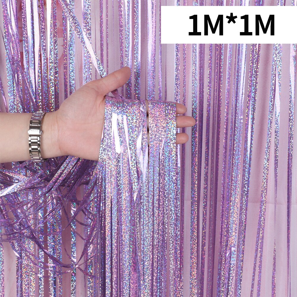 Gem Imports 1.2M Hanging Foil Lametta Garland - Multicoloured Christmas & Party Ceiling Decoration