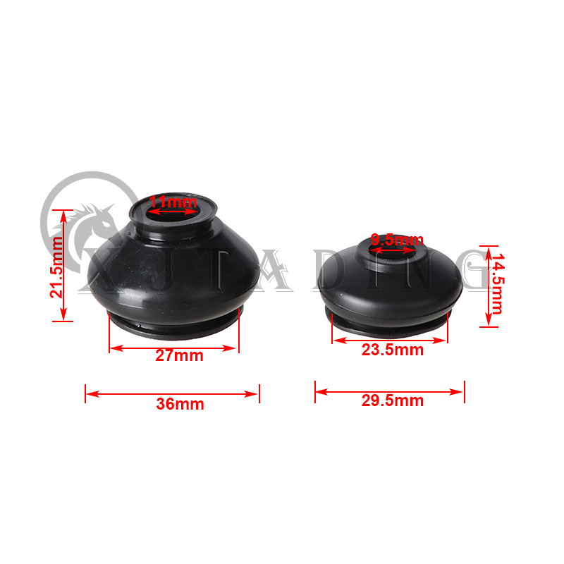 4 Pcs Suspension Steering Tie Rod Ends Ball Joint Universal Dust Protection Rubber Cover For Chinese ATV Go Kart Quad Bike Parts