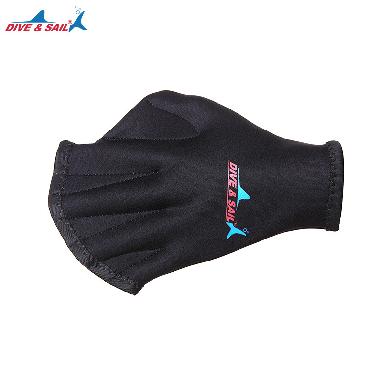 2MM Adult Neoprene Diving Webbed Gloves Swim Equipment Surfing Swimming Training Fingerless Paddle Gloves for Water Sports H