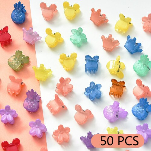 20 stk/pose søde piger kvinder blomster krone dyr baby hår klør børn hårspænder hår spænder børn hår tilbehør sæt: Mix tegneserie -20 stk