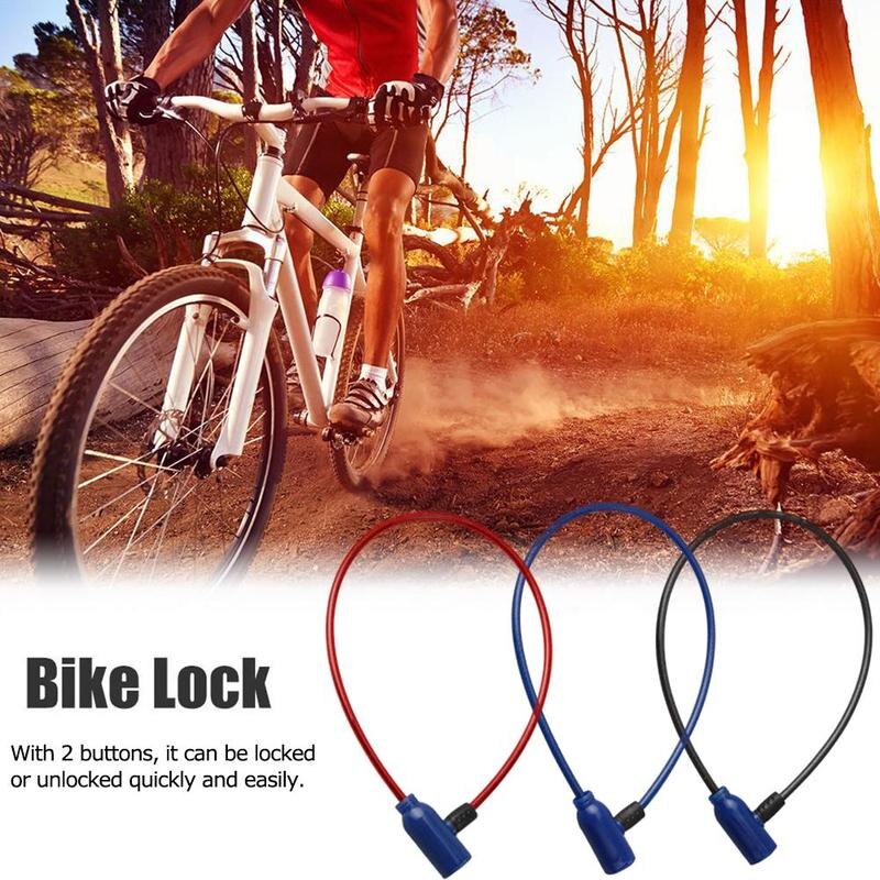 1Pc Mountain Bike Steel Wire Rope Metal Lock Universal Lock Lock Steel Security Anti-theft Outdoor Bicycle Safety O9A4