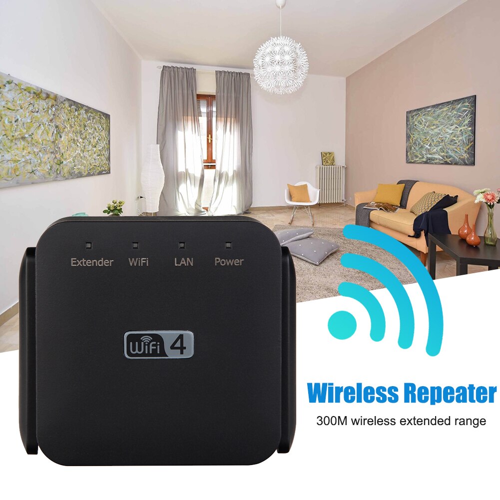Wireless WiFi Repeater Wifi Extender 300Mbps Wi-Fi Amplifier Long Range Wifi Signal Booster Ultraboost Long Range Wifi Repiter