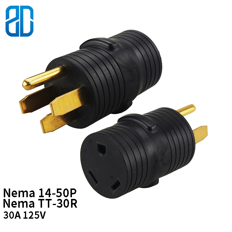 JORINDO NEMA 14-50P to TT-30R Plug Adapter - 3-Outlet Grounding Converter
