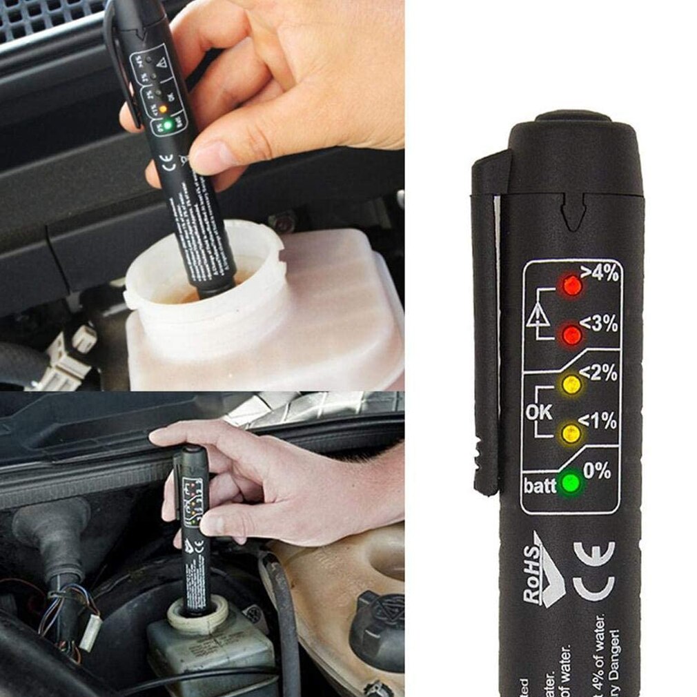 Brake fluid tester universal car brake fluid tester for testing DOT3 DOT4 DOT5 digital tester check pen automotive testing tool