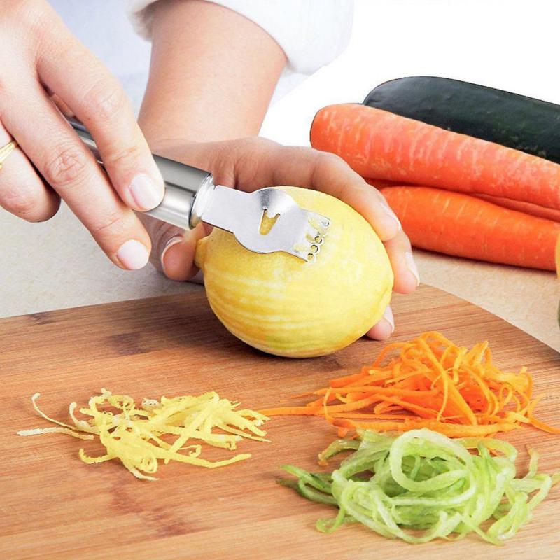 Roestvrij Staal Citroen Dunschiller Zester Oranje Lime Citrus Schraper Keuken Tool -BM7 Fruit & Vegetable Gereedschap Kitchen Tools & gadgets