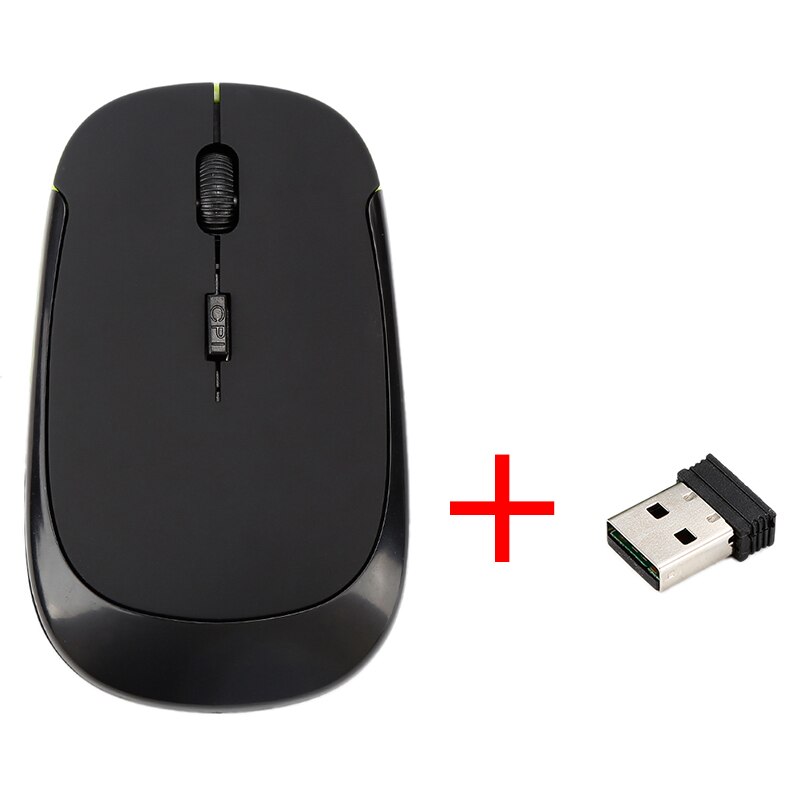 Newly 2.4 GHz Optical Wireless Mouse Ultra-thin Office Mice + Receiver Ergonomic Wireless Mouse For PC Laptop: 1