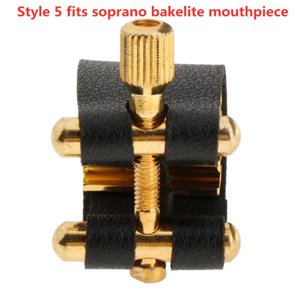 Saxophone Fastener Clip Alto Tenor Soprano Sax Ligatures Fastener Cap for Saxophone Clarinet Bakelite Mouthpiece: Style 5