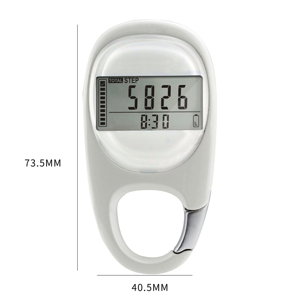 Outdoor Digital 3D Carabiner Pedometer Climbing Step Sport Calorie Counter Meter for Easy Safety Exercise Accessories