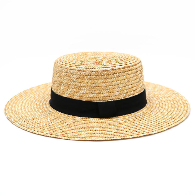 Sombrero de paja panamá para mujer DANA XU, sombrero de sol de playa con visera ancha, sombrero de paja enrolladas UPF 30 +