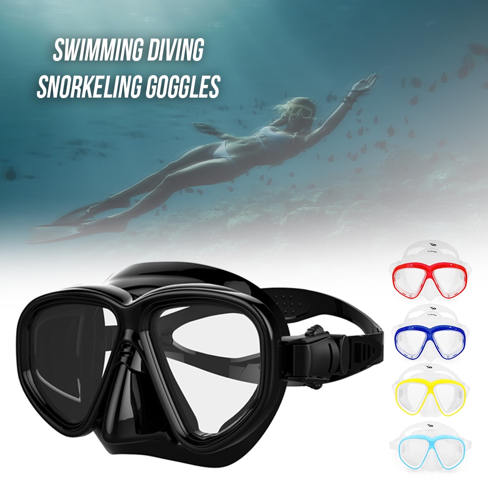 Snorkel Diving Mask - Anti-Fog Wide Vision Goggles - Underwater Sports Unisex Accessory