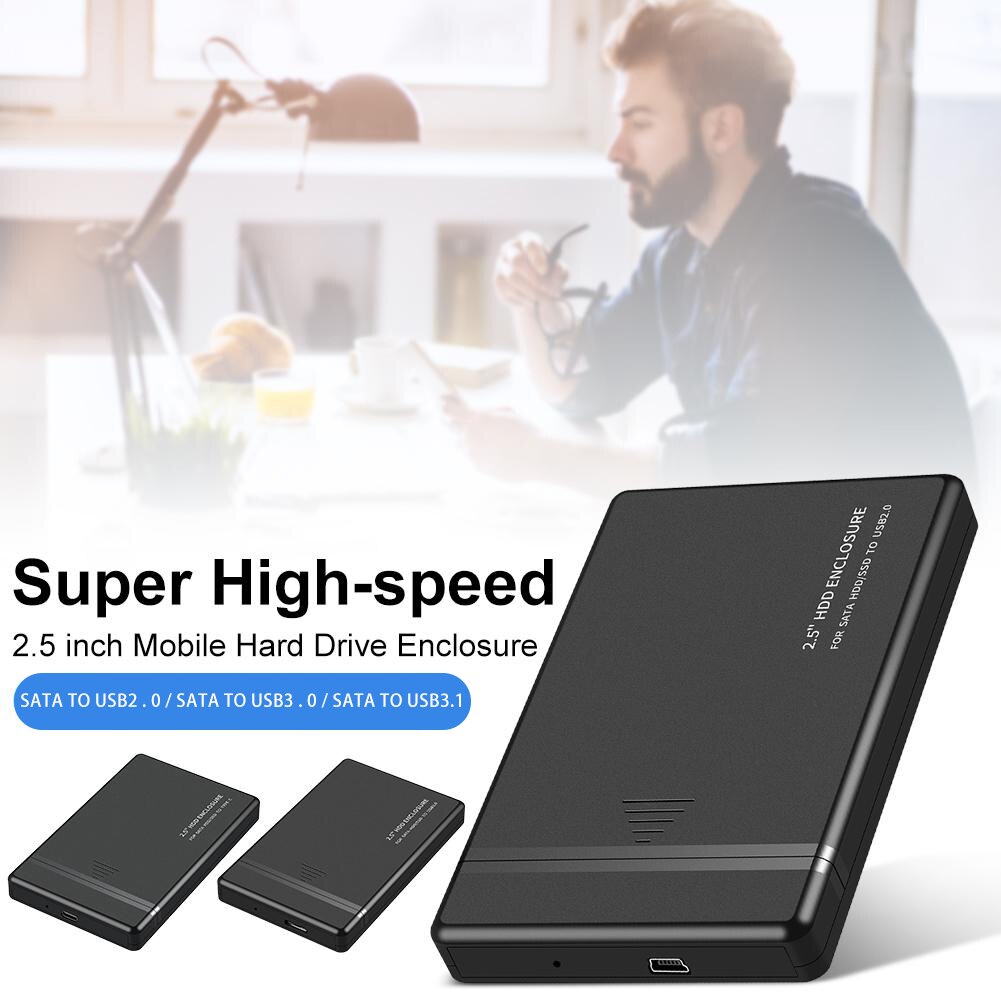 2.5 HDD Case Sata to USB HDD Enclosure Mobile Hard Disk Adapter Case Box hdd docking station case USB 2.0 USB 3.0 USB 3.1 USB