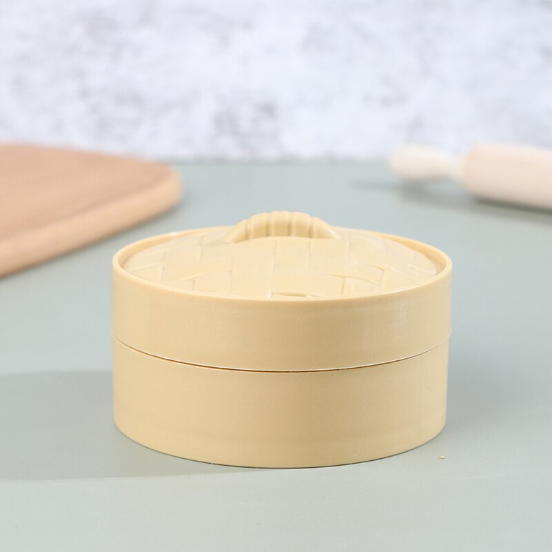 1Pc Simulatie Keuken Tool Plastic Ronde Bun Stoomboot Kinderen Speelgoed Poppenhuis Keuken Accessoires (Niet Inbegrepen Broodje)