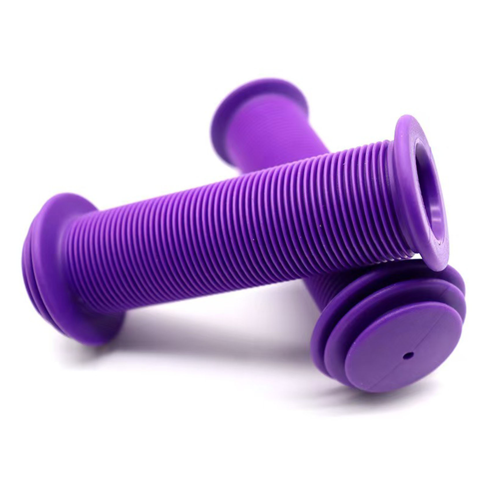 Puños de manillar de bicicleta de goma antideslizantes: aptos para bicicletas BMX, eléctricas, VTB y de carretera y bicicletas para jóvenes, accesorios para bicicletas Bmx: Morado