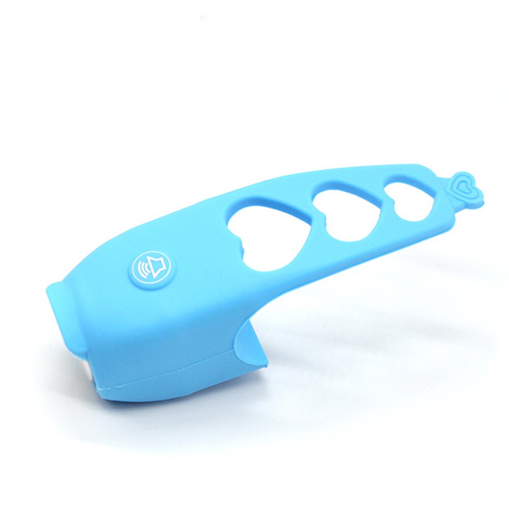 Cloche électronique de vélo 110dB corne étanche à la pluie MBT VTT équipement d'équitation Portable Silicone route vélo guidon cloches: Blue