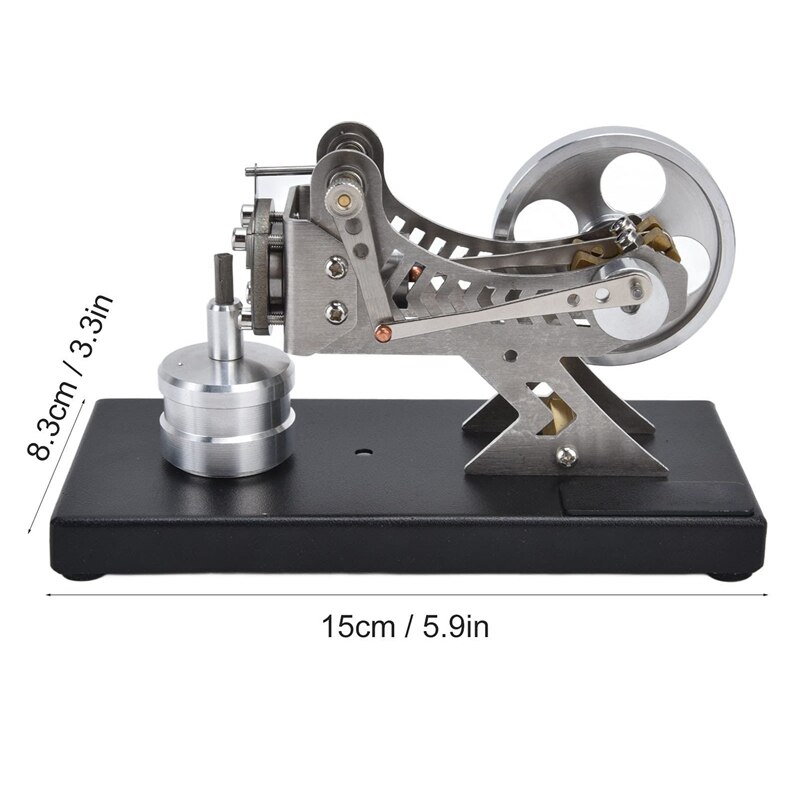 Motore Stirling sottovuoto interamente in metallo fai da te turbina a gas caldo stelo motore a vapore modello impostato esperimento fisico giocattolo regalo